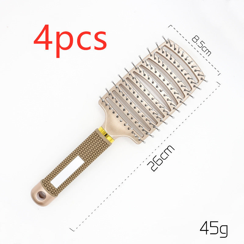 Hairbrush Anti Kit Brushy Women Detangler Hair Brush Bristle Nylon Scalp Massage Teaser Hair Brush Comb Hairbrush Anti Kit Brushy Women Detangler Hair Brush Bristle Nylon Scalp Massage Teaser Hair Brush Comb